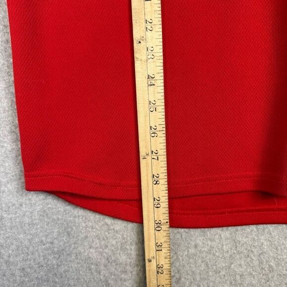 Nike Mens Size Large Pullover Athletic Shirt Red Blue White Short Sleeves - Picture 2 of 7